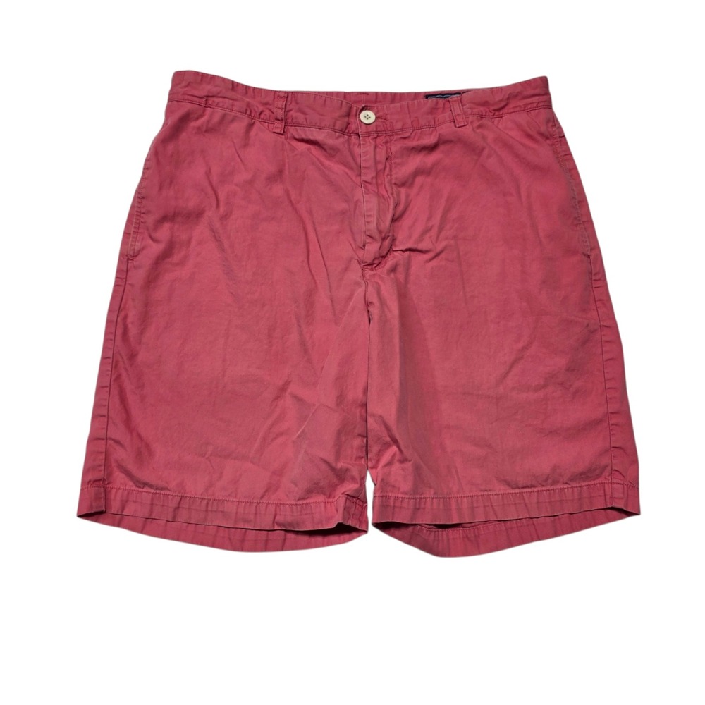 Vineyard Vines Chino Shorts Mens 36 Pink Breaker Classicโ Fit Cotton Twill